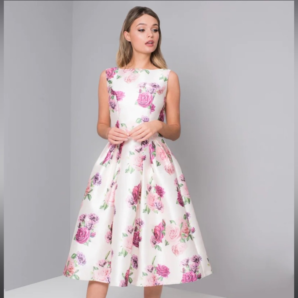 Rare Chi Chi London Izi Floral Dress